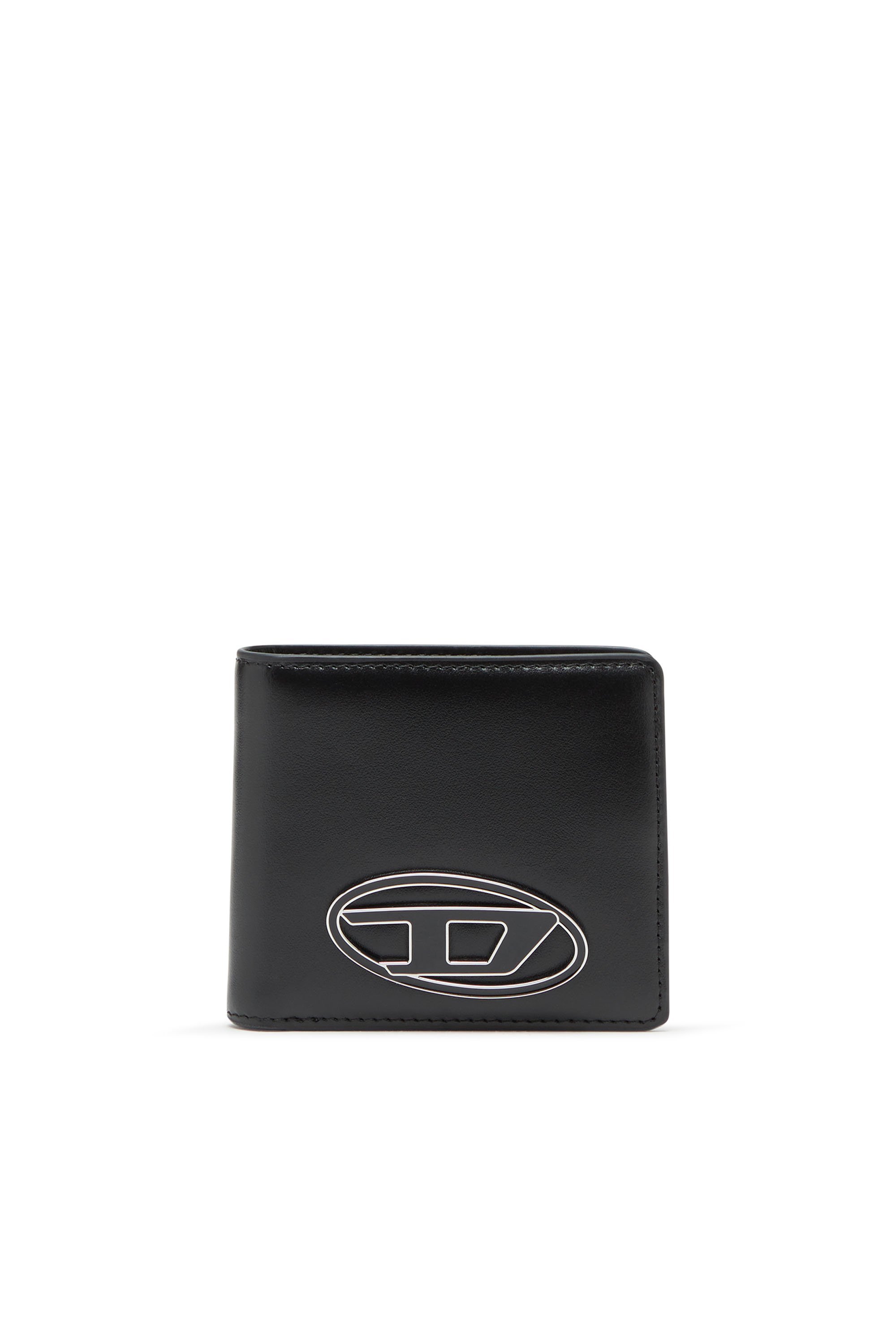 ディーゼル 二つ折り財布（メンズ） DIESEL メンズ 二つ折りウォレット 1DR BI FOLD COIN S 3D ディーゼル 財布・ポーチ・ケース 財布 ブラック【送料無料】
