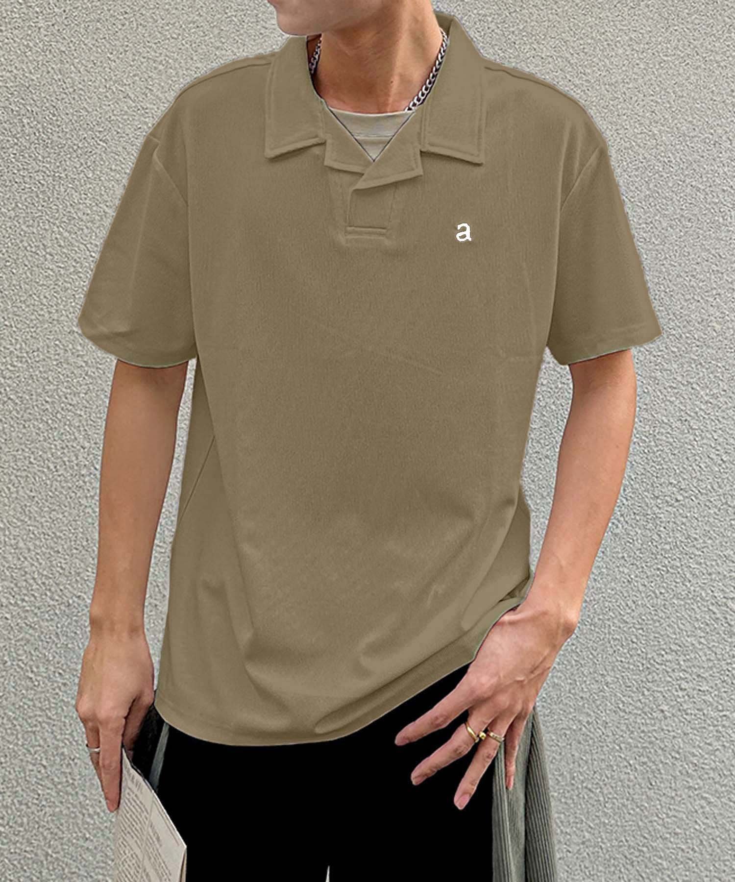 【SALE／20%OFF】aimoha MENS aimoha MENソフトタッチカラーポロT アイモハ トップス ポロシャツ ホワイト