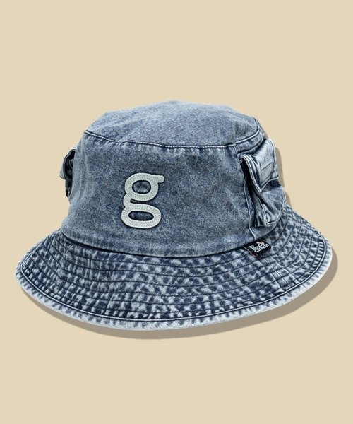 go slow caravan DENIM 3ポケット バケットハット ゴースローキャラバン 帽子 ハット ブルー【送料無料】
