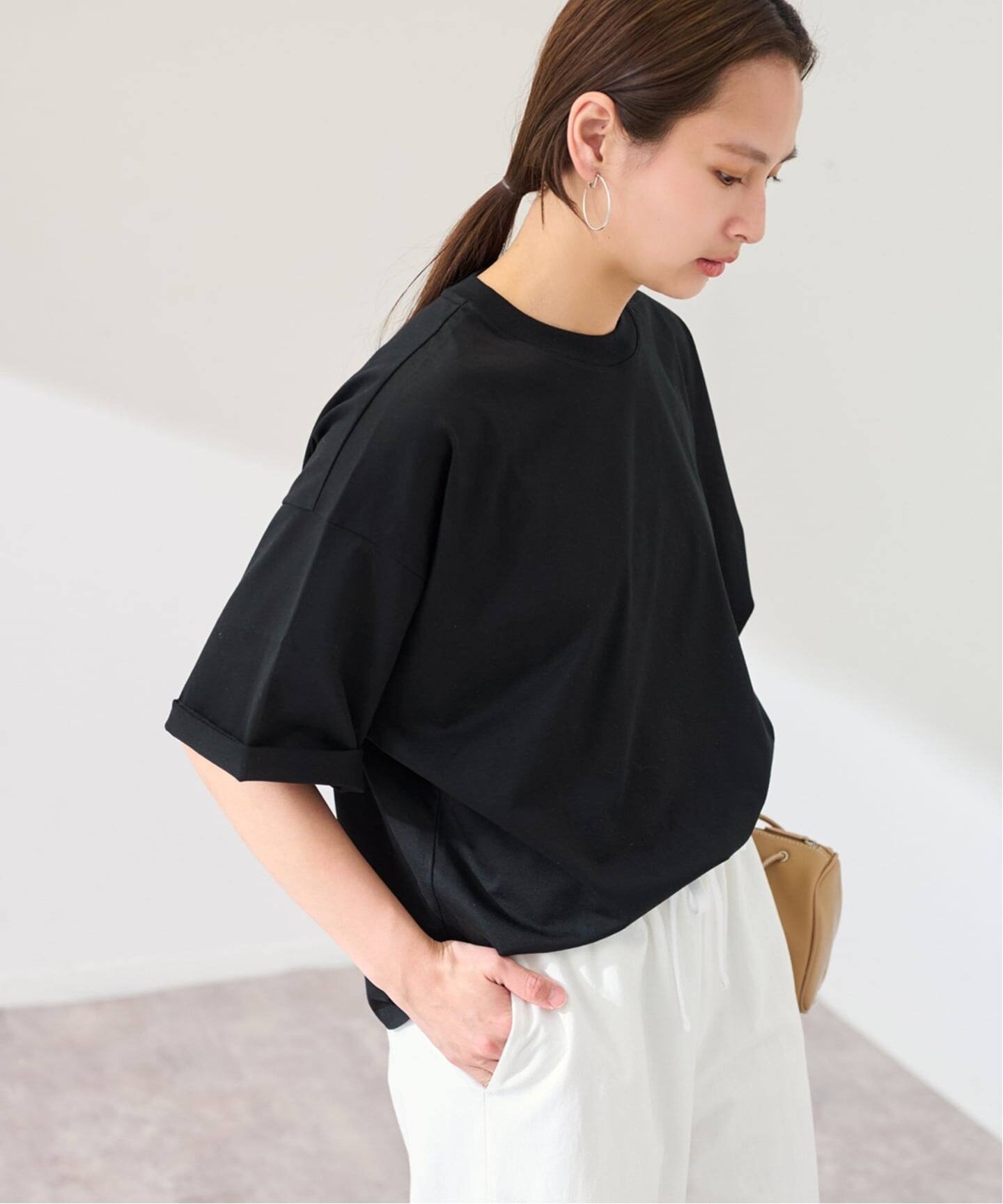 ATON エイトン Tシャツ・カットソー M 黒 【古着】【中古】【送料無料】 ATON（エイトン）Tシャツ・カットソー 黒 サイズ:2(M位) メンズ