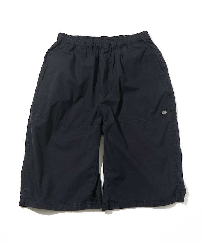 NAUTICA ワイドシルエット オーバーダイ ダブルニー イージーショーツ/リップストップ フリークスストア パンツ その他のパンツ ネイビー グレー