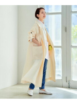 【SALE/40%OFF】Spick & Span ビッグカラーガウンコート スピックアンドスパン コート/ジャケット コート/ジャケットその他 ブラウン ベージュ ブルー【送料無料】