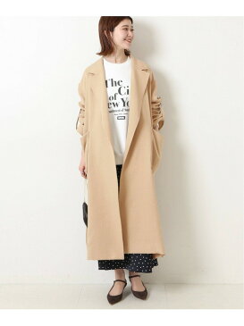 【SALE/40%OFF】Spick & Span ビッグカラーガウンコート スピックアンドスパン コート/ジャケット コート/ジャケットその他 ブラウン ベージュ ブルー【送料無料】