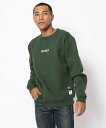 アビレックス トレーナー メンズ AVIREX ロゴ クルースウェット/ LOGO CREW SWEAT アヴィレックス トップス スウェット・トレーナー グリーン ブラック グレー ベージュ ブラウン イエロー レッド オレンジ【送料無料】