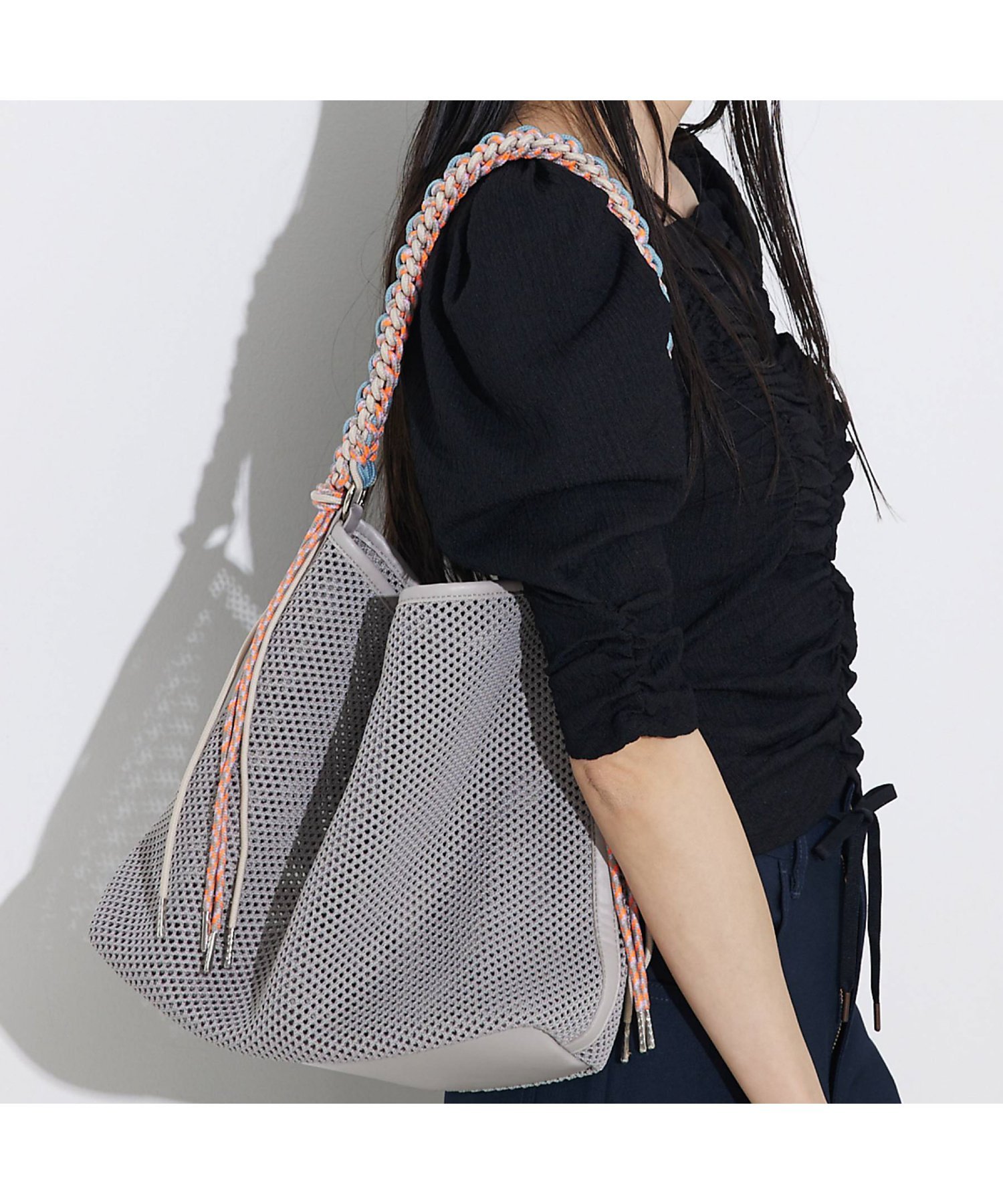 LOWELL Things ●SOEURメッシュトート ロウェル シングス バッグ トートバッグ ブラック