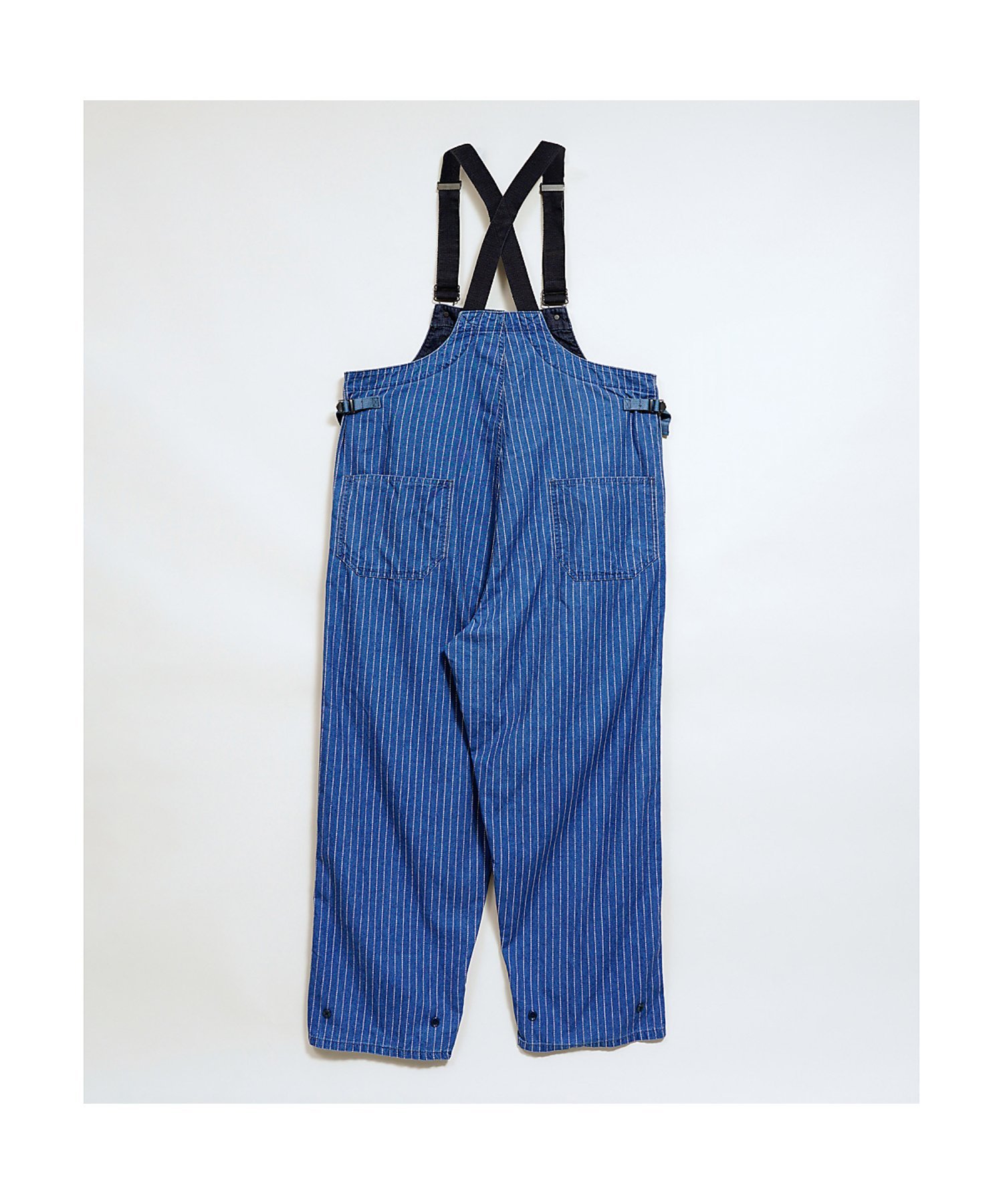 Nigel Cabourn MAN / N-1 デッキパンツ - ウォバッシュデニム ナイジェル・ケーボン オールインワン・オーバーオール オーバーオール・サロペット ブルー【送料無料】