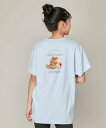 JENNI love 【コットン100%】バックスイーツプリントビッグT ジェニィオンラインショップ トップス カットソー・Tシャツ ブルー ホワイト グレー