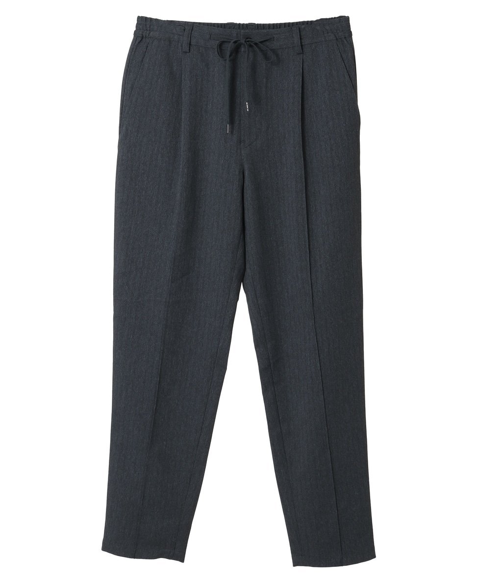 MEN'S MELROSE ラナテックヘリンボーン ｜ クリースステッチテーパードパンツ メンズメルローズ パンツ その他のパンツ ネイビー ブラウン グレー
