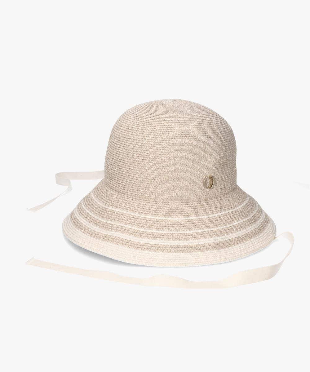 Chapeau d' O Chapeau d' O Lame Si_Border Hat / シャポードオー オーバーライド 帽子 ハット ベージュ ピンク【送料無料】