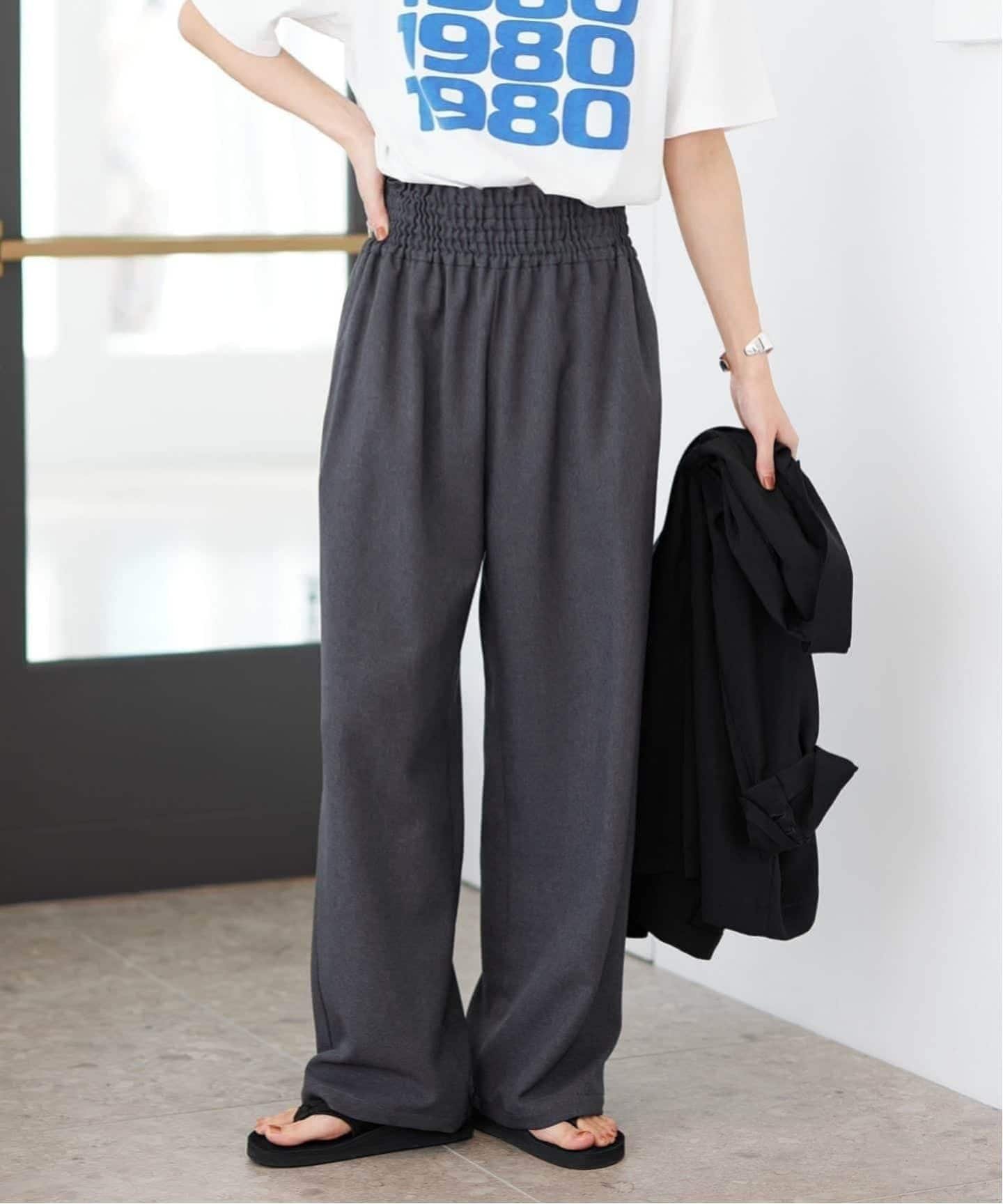 JOURNAL STANDARD 《追加2》ライクストレッチワイドパンツ ジャーナル スタンダード パンツ その他のパンツ ベージュ グレー