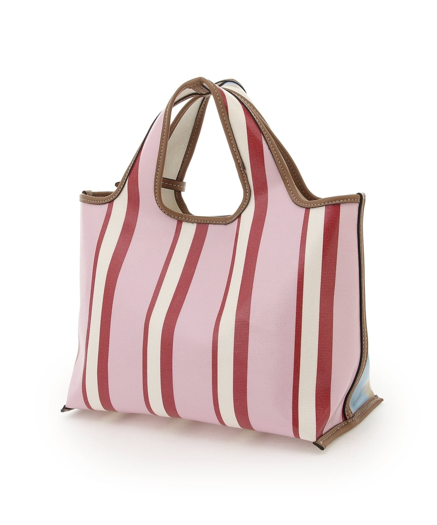 3.1 Phillip Lim (W)デュアルストライプ ミニマーケットトート スリーワン フィリップ リム バッグ トートバッグ ブルー【送料無料】