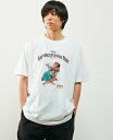 MEN 039 S MELROSE 【MASTER FRAME THE SATURDAY EVENING POST】別注クルーネックTシャツ メンズメルローズ トップス カットソー Tシャツ ホワイト ベージュ【送料無料】