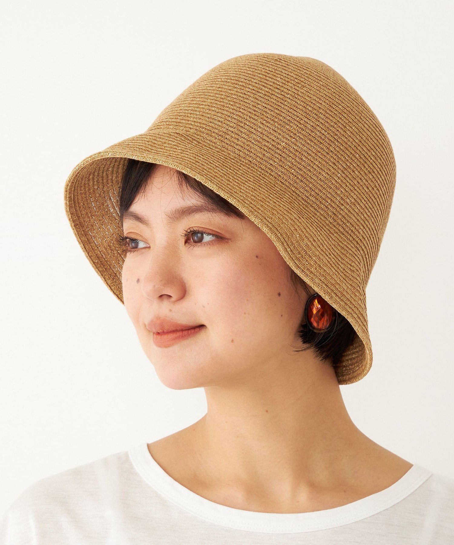 【SALE/40%OFF】SHIPS Colors odds:【SHIPS Colors別注】ペーパー バケツ ハット シップス 帽子 ハット ベージュ ブラック