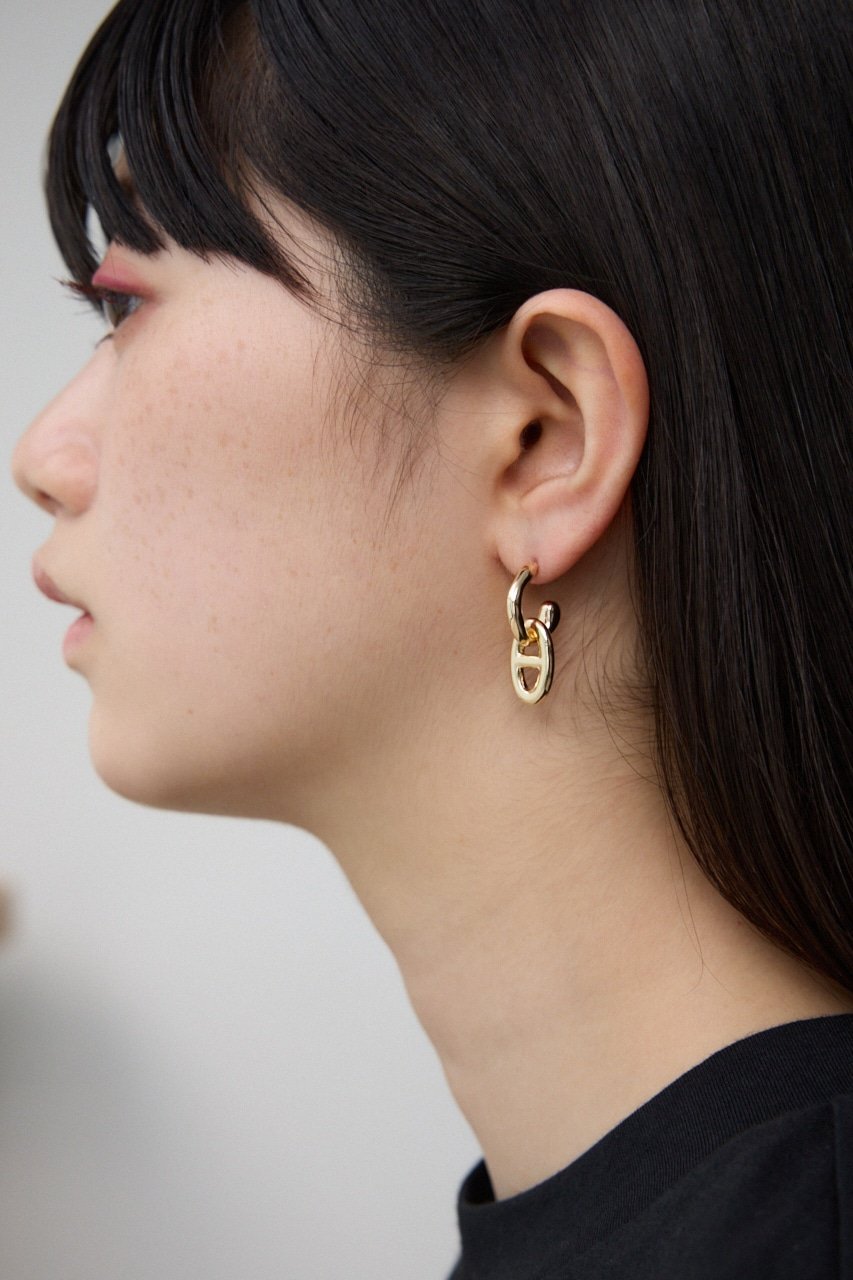 AZUL BY MOUSSY アンカーチェーンミニフープピアス アズールバイマウジー アクセサリー・腕時計 その他..