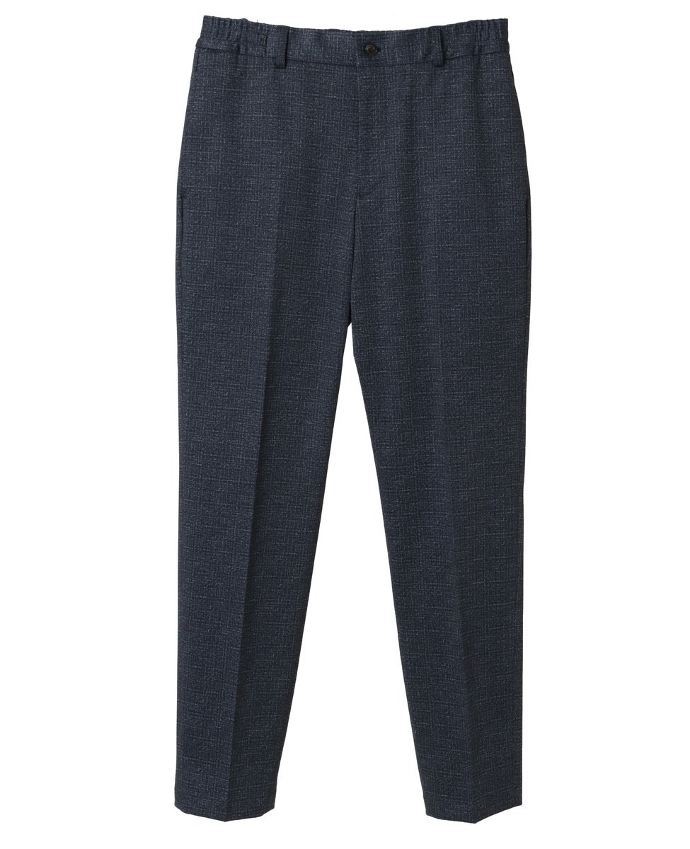 MEN'S MELROSE プリントテックジャージ コンフォートパンツ(セットアップ可) メンズメルローズ パンツ スラックス・ドレスパンツ グレー ネイビー