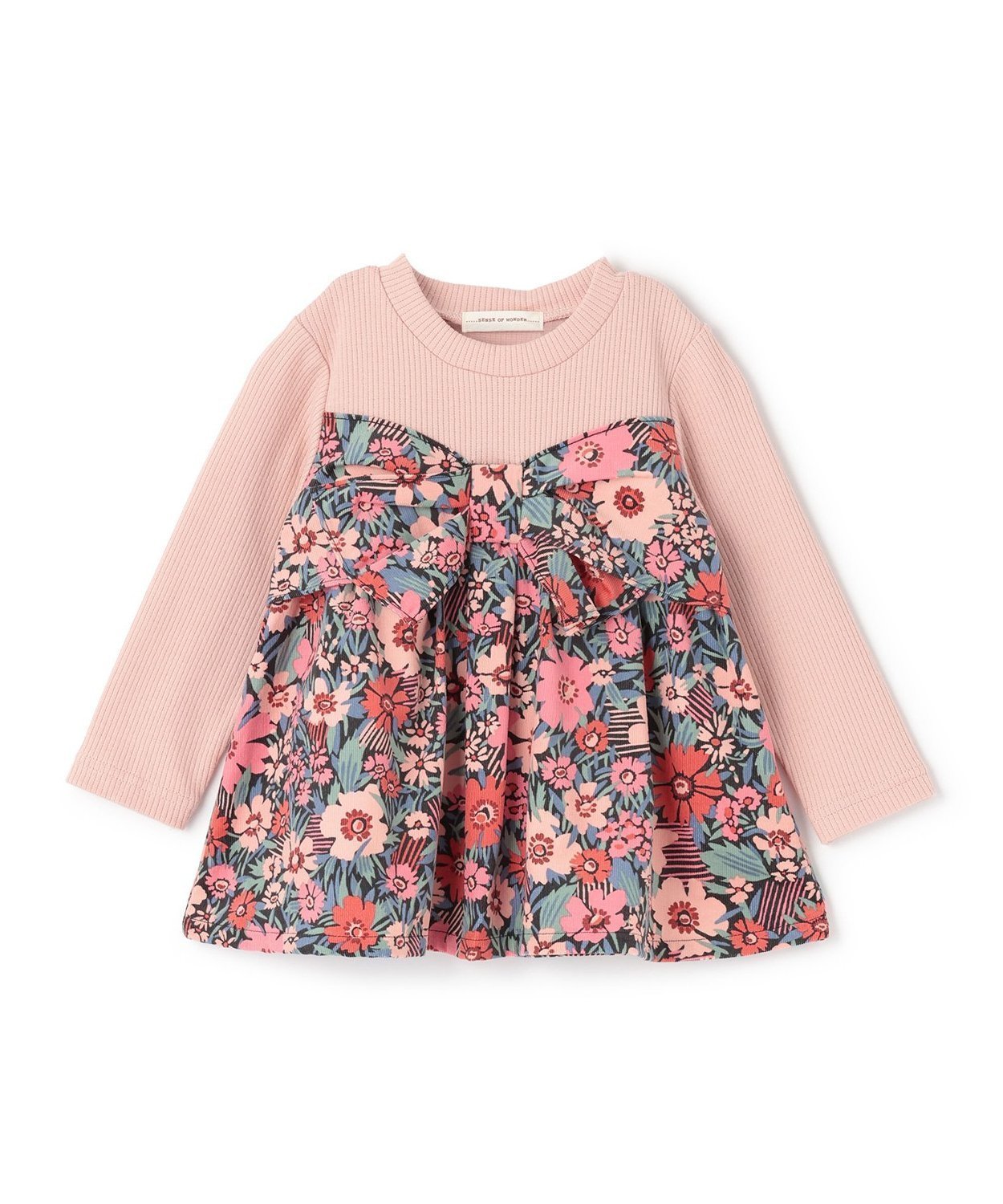 SENSE OF WONDER リバティシャツコールチュニック ナルミヤオンライン ワンピース・ドレス チュニック ピンク【送料無料】