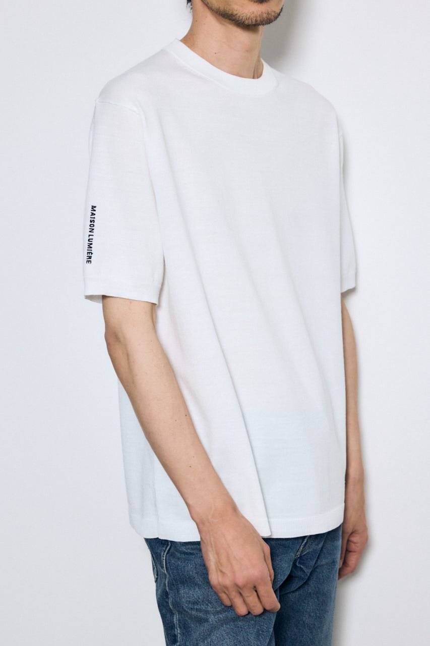 AZUL BY MOUSSY バック刺繍半袖ニットト