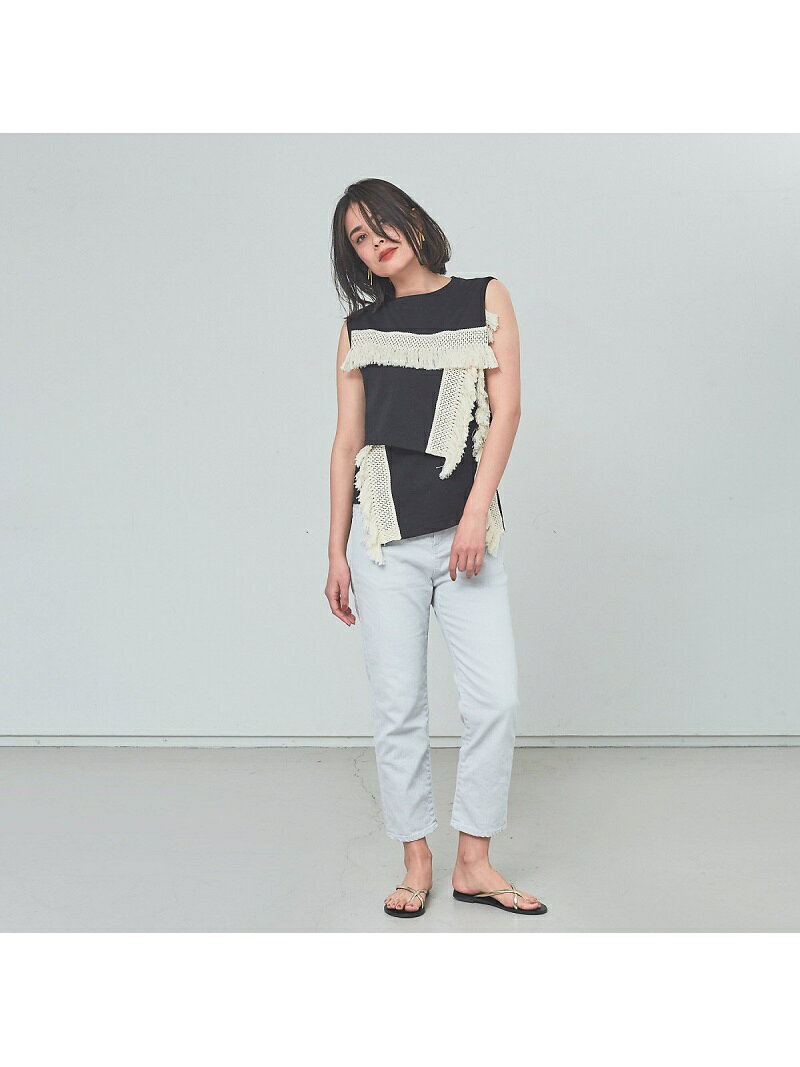 qualite 【e*qualite】クロップドデニム カリテ パンツ ジーンズ・デニムパンツ ブルー グレー