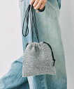 【SALE/30%OFF】BABYLONE グリッターポーチ バビロン バッグ クラッチバッグ シルバー【送料無料】