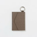 enHANCE 【WALLET SLAYLER】LEATHER CARD CASE CROCCO-BROWN エンハンス ファッション雑貨 その他のファッション...