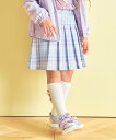 【SALE/20%OFF】any FAM KIDS プリーツ スカパン エニィファム スカート その他のスカート ネイビー ピンク ブラック ベージュ ブルー