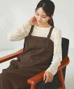 【SALE/10%OFF】a.v.v 【洗える】Iラインサスペンダー付きジャンスカ アー・ヴェ・ヴェ ワンピース・ドレス ジャンパースカート ブラウン ブラック【送料無料】