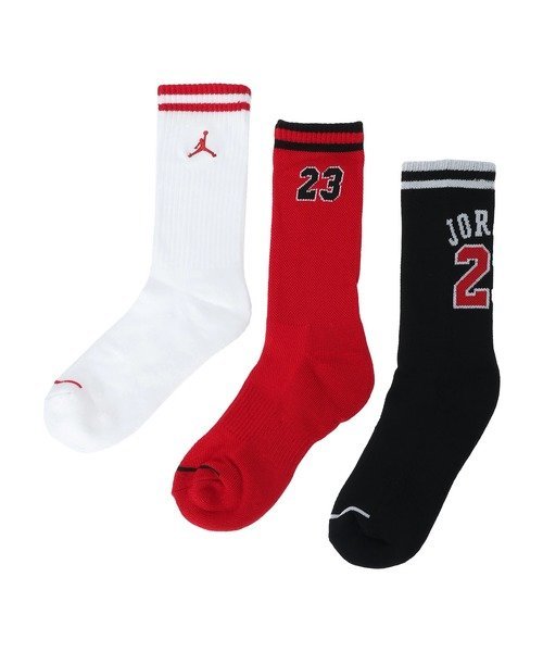 Jordan ソックス(21-25cm) JORDAN(ジョーダン) JHB JORDAN VARSITY JERSEY 3PK ルーキーキッズ 靴下・レッグウェア 靴下 ブラックのサムネイル