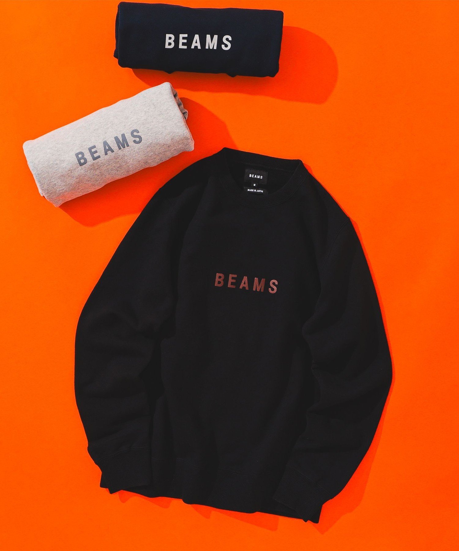 ビームス トレーナー メンズ BEAMS MEN BEAMS / BEAMS クルーネック スウェットシャツ ビームス メン トップス スウェット・トレーナー ブラック グレー ネイビー【送料無料】