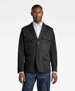 ySALE^50%OFFzG-Star RAW yVbvzFIELD POCKET BLAZER W[X^[D WPbgEAE^[ e[[hWPbgEuU[ ubNyz