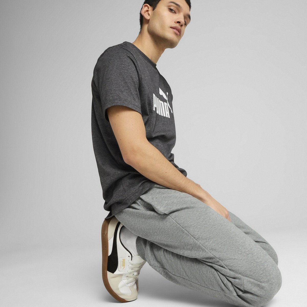 PUMA メンズ ESS NO. 1 ロゴ スウェットパンツ プーマ パンツ ジャージ・スウェットパンツ グレー【送料無料】