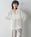 【SALE/30%OFF】MAYSON GREY メッシュアノラックパーカー≪手洗い可能≫ メイソングレイ トップス シャツ・ブラウス ブラック ホワイト【送料無料】