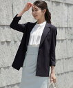 【SALE/50%OFF】DRESS+ ストライプ柄が映えるジャケット ドレスプラス ジャケット・アウター テーラードジャケット・ブレザー ブラック ネイビー