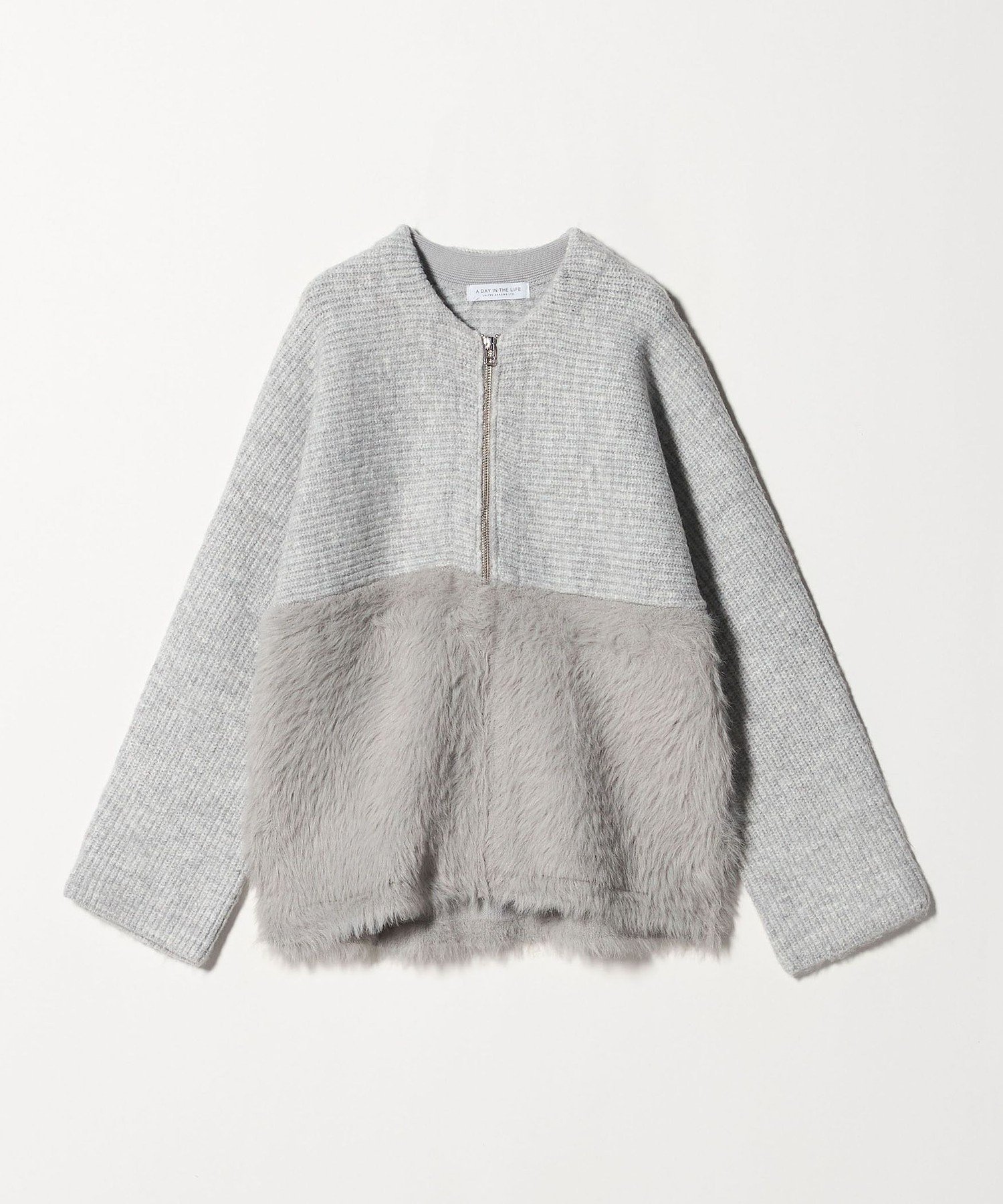 a day in the life ガーター*フェザー ジップカーディガン ＜A DAY IN THE LIFE＞ ユナイテッドアロー..