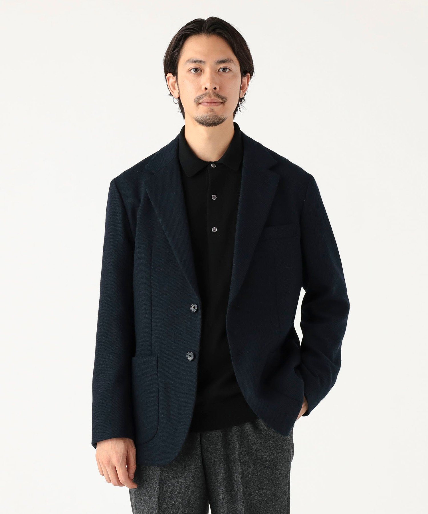 B:MING by BEAMS RE:NEWOOL(R) ウールカシミヤ カルゼ 2ボタン ジャケット ビーミング ライフストア バ..