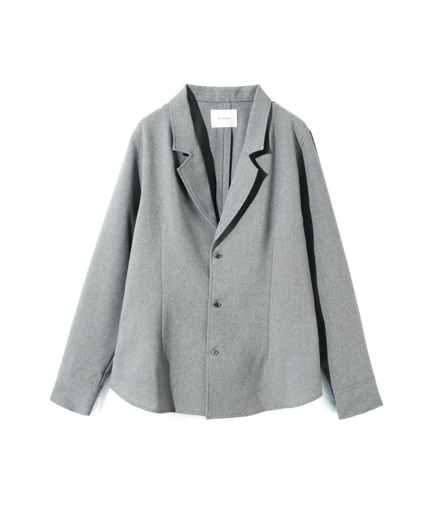 MIDIUMISOLID MIDIUMISOLID for Ladies テーラードシャツ マーコート トップス シャツ・ブラウス グレー ベージュ