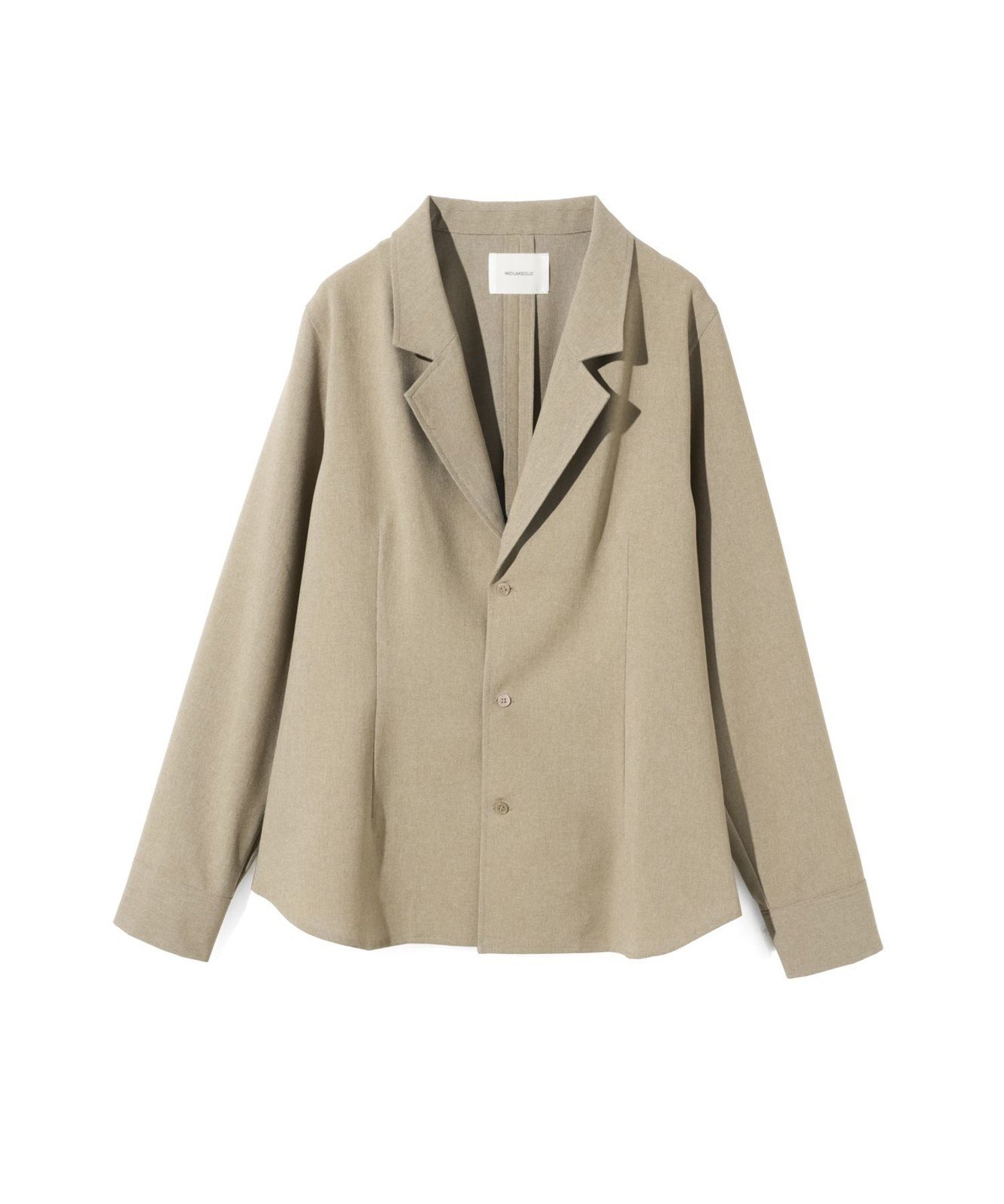 MIDIUMISOLID MIDIUMISOLID for Ladies テーラードシャツ マーコート トップス シャツ・ブラウス グレー ベージュ
