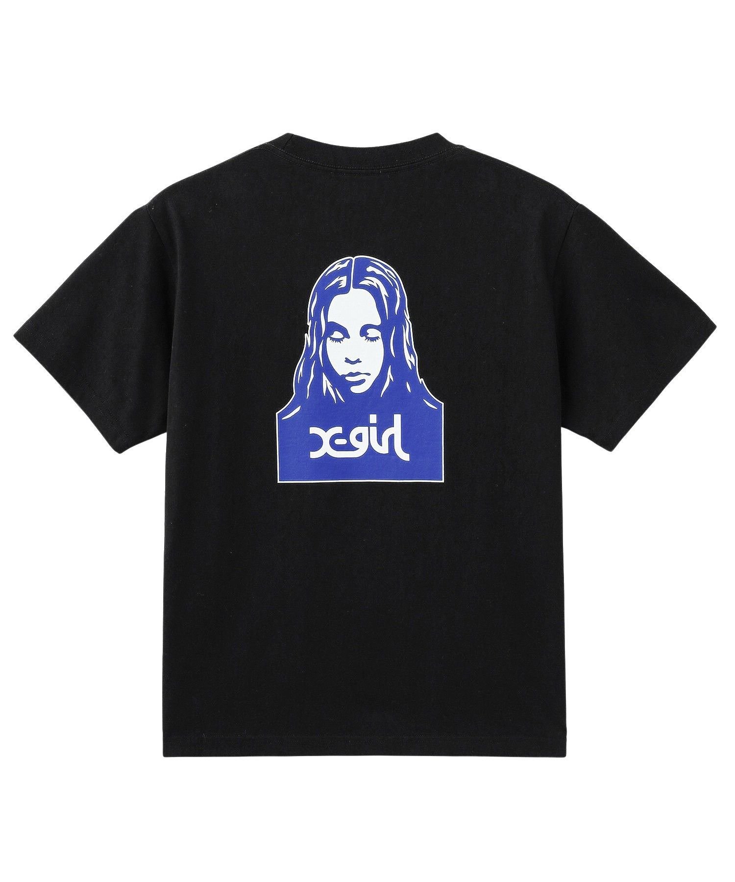 X-girl FACE S/S TEE エックスガール トップス カットソー・Tシャツ ブラック ホワイト レッド ベージュ