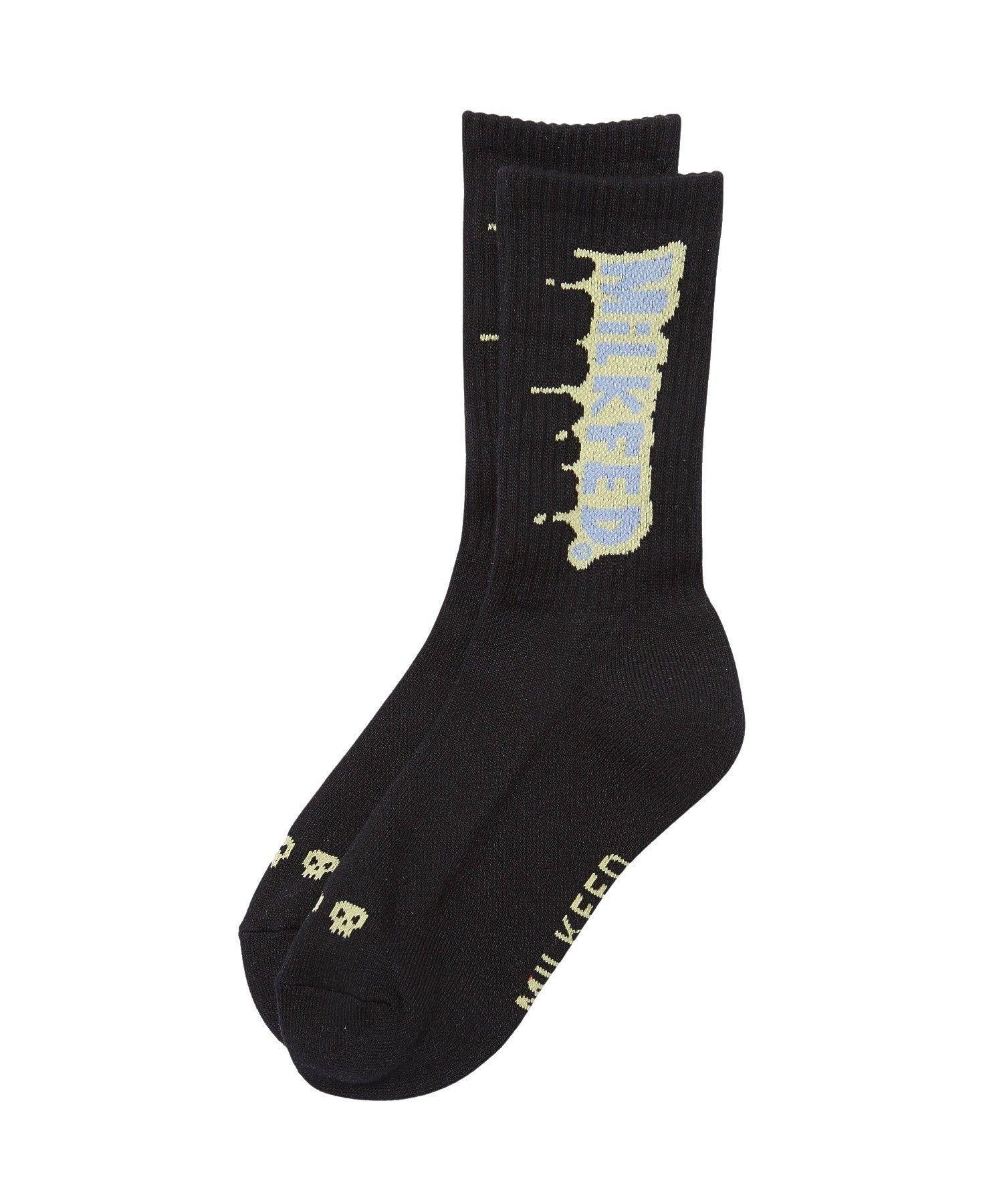 MILKFED. MELT MILKFED. SOCKS ミルクフェド アクセサリー・腕時計 その他のアクセサリー・腕時計 ブラック ホワイト