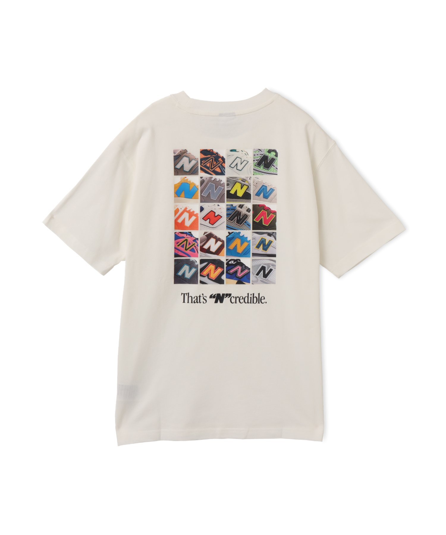 New Balance N Collage T-Shirt シーソルト アトモス トップス カットソー・Tシャツ ホワイト