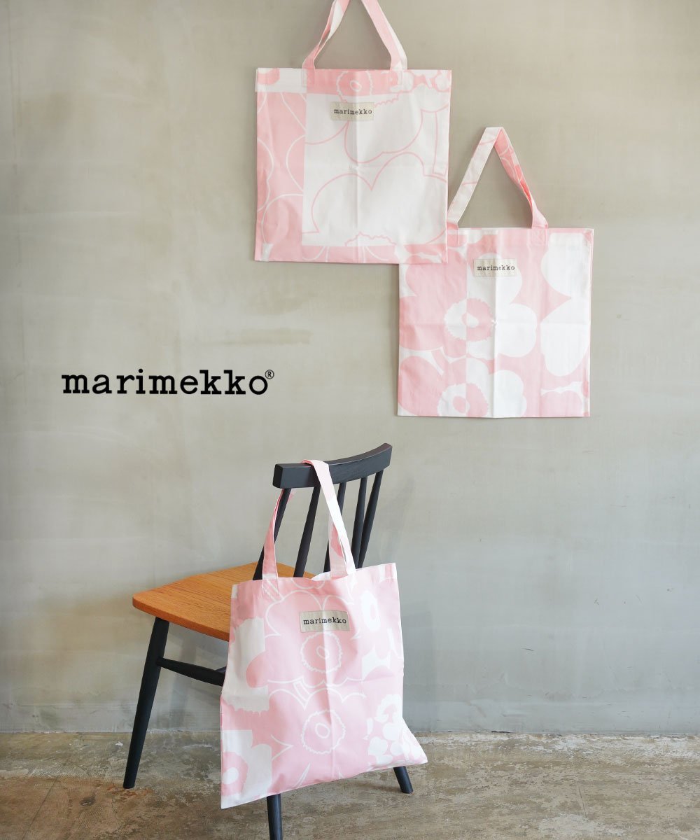 マリメッコ UNIKKO KOLLAASI BAG 43*44CM ブルーコムブルー バッグ トートバッグ