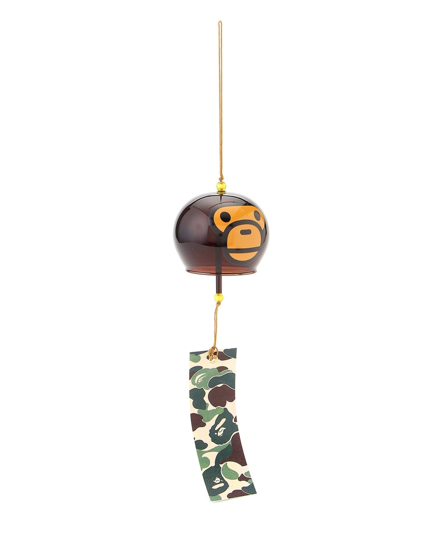 A BATHING APE BABY MILO JAPANESE WIND CHIME M ア ベイシング エイプ インテリア 生活雑貨 オブジェ 置物 アート ブラウン【送料無料】