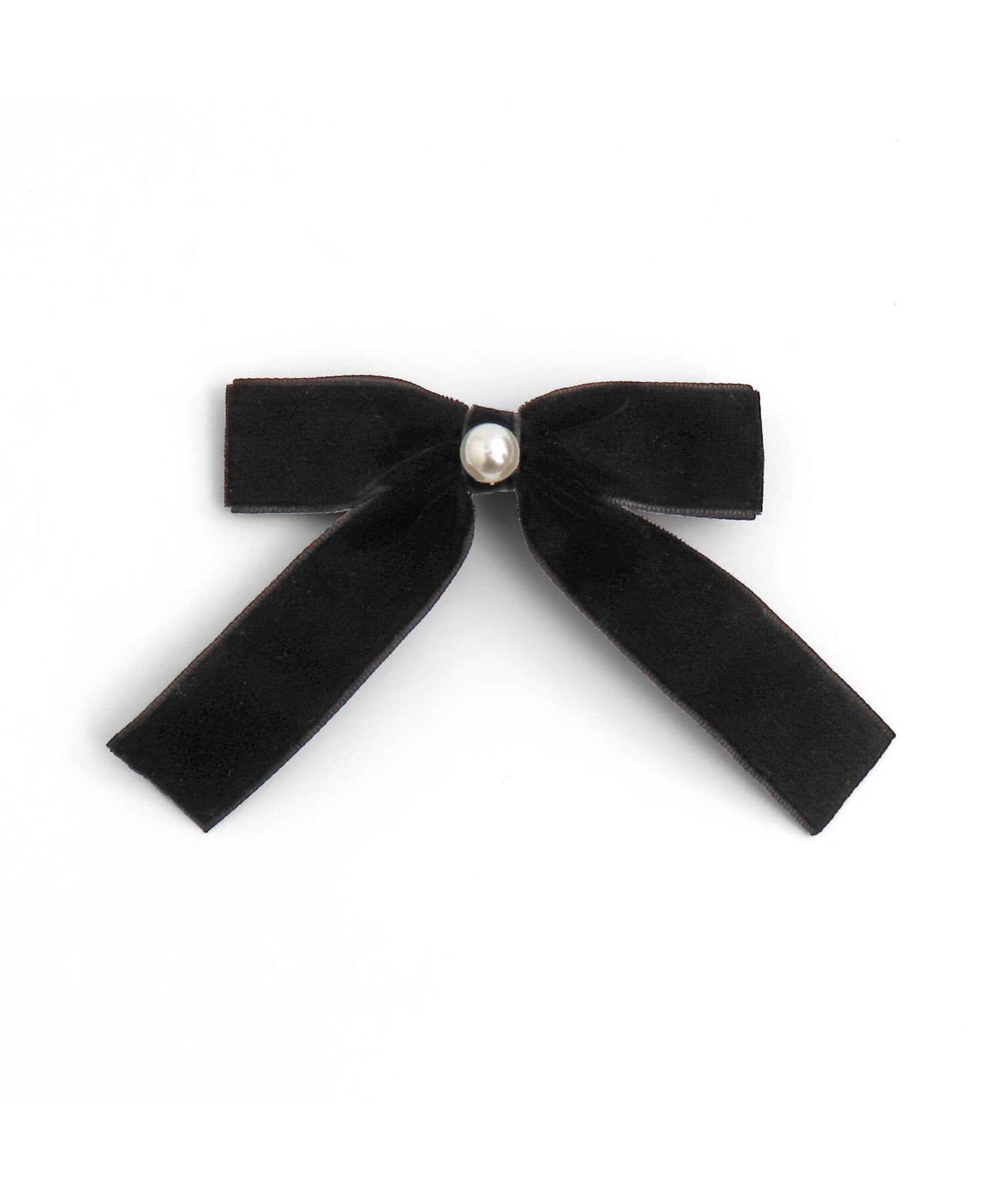 apres les cours パールリボンヘアクリップ エフオーオンラインストア ヘアアクセサリー カチューシャ・ヘアバンド ブラック レッドのサムネイル