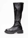 【SALE/54%OFF】SVEC SELECT バックジップ タンクソール 厚底 ロングブーツ シュベック シューズ・靴 ブーツ ブラック ホワイト ブラウン