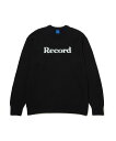 bonjour records Record Culture Magazine/レコードカルチャーマガジン Crewneck Knit Sweater ボンジュールレコード トップス ニット ブラック【送料無料】