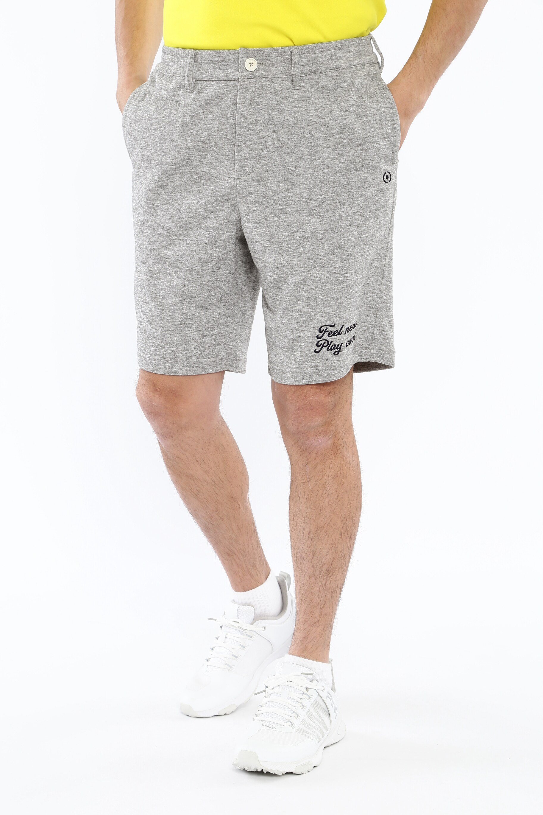 PING APPAREL ドライミックス裏毛 ショートパンツ ＜NATIVE＞ (MENS) ピン アパレル トップス ベスト・ジレ ネイビー ホワイト グレー【送料無料】