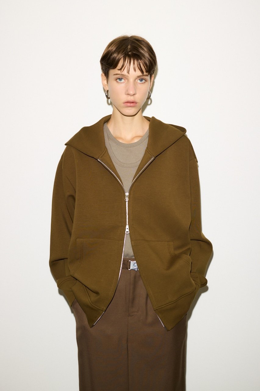 【SALE/40%OFF】SLY 【THROW】DOUBLE KNIT ZIP パーカー スライ トップス スウェット・トレーナー グレー ブラウン【送料無料】