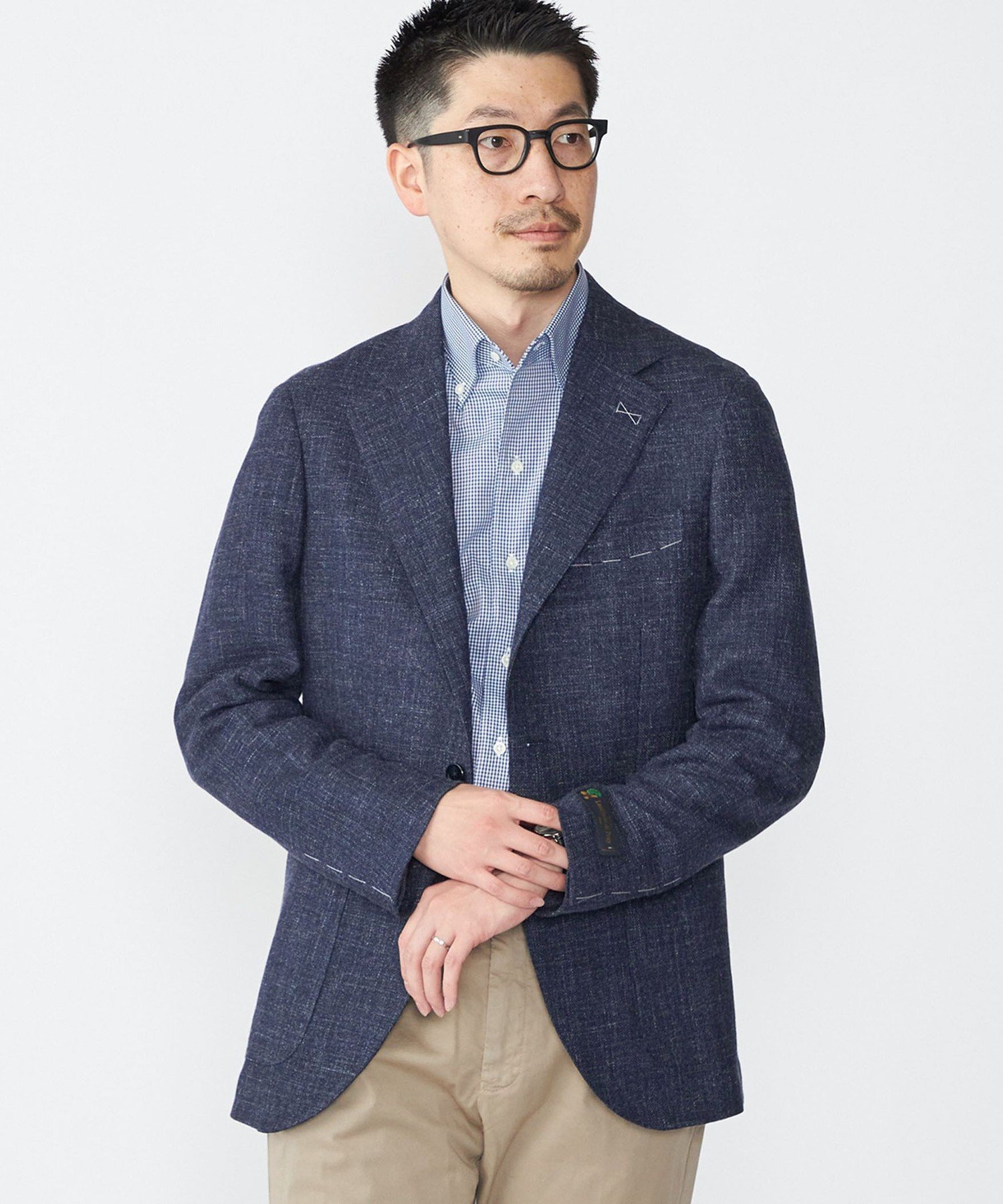 【SALE／40%OFF】SHIPS MEN SHIPS: Di Pray メランジ ネイビー ジャケット シップス ジャケット・アウター テーラードジャケット・ブレザー ネイビー【送料無料】