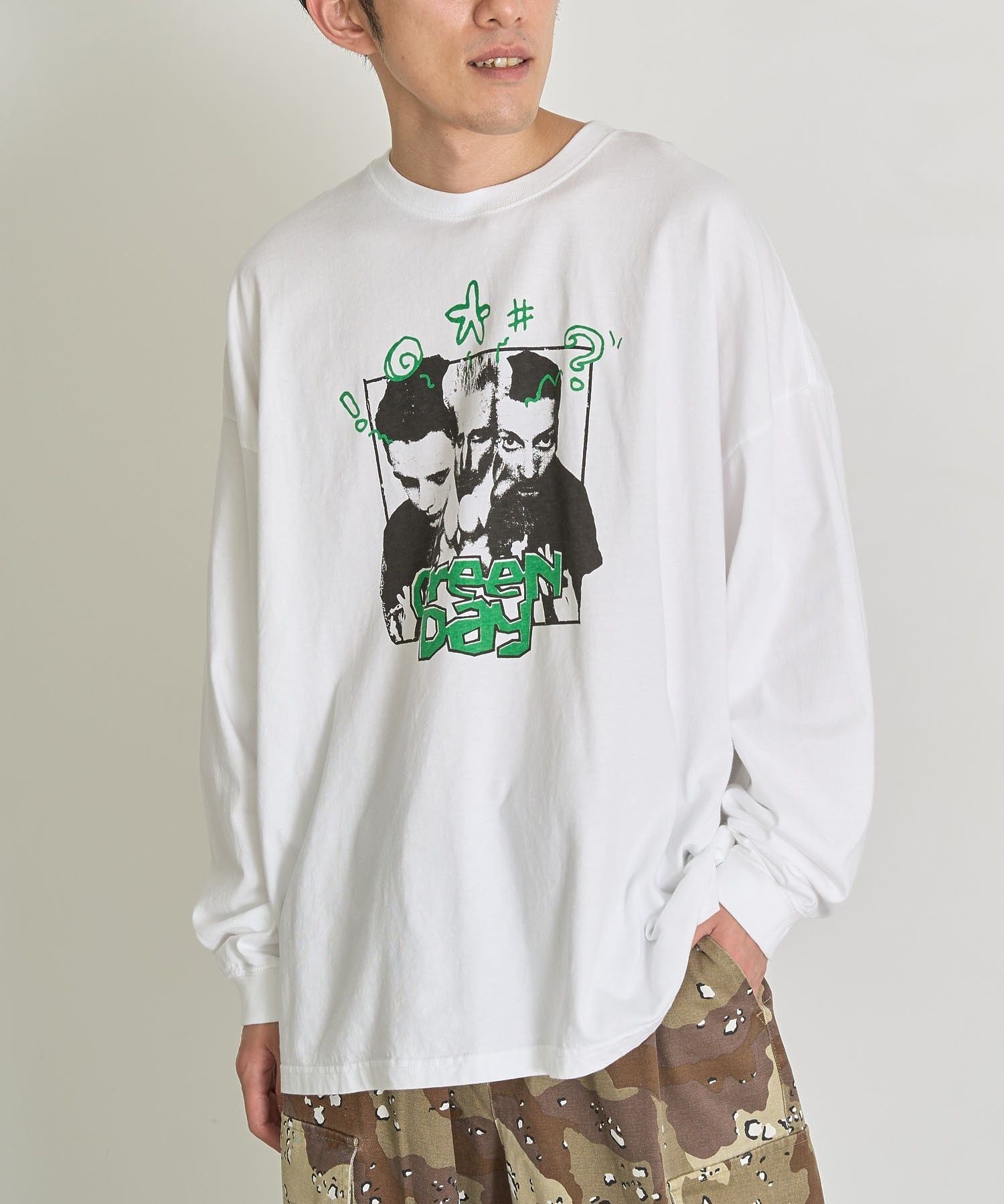 【SALE／20%OFF】CRAFT STANDARD BOUTIQUE 【ユニセックス】GREEN DAY ロンTEE クラフトスタンダードブティック トップス カットソー・Tシャツ ホワイト【送料無料】