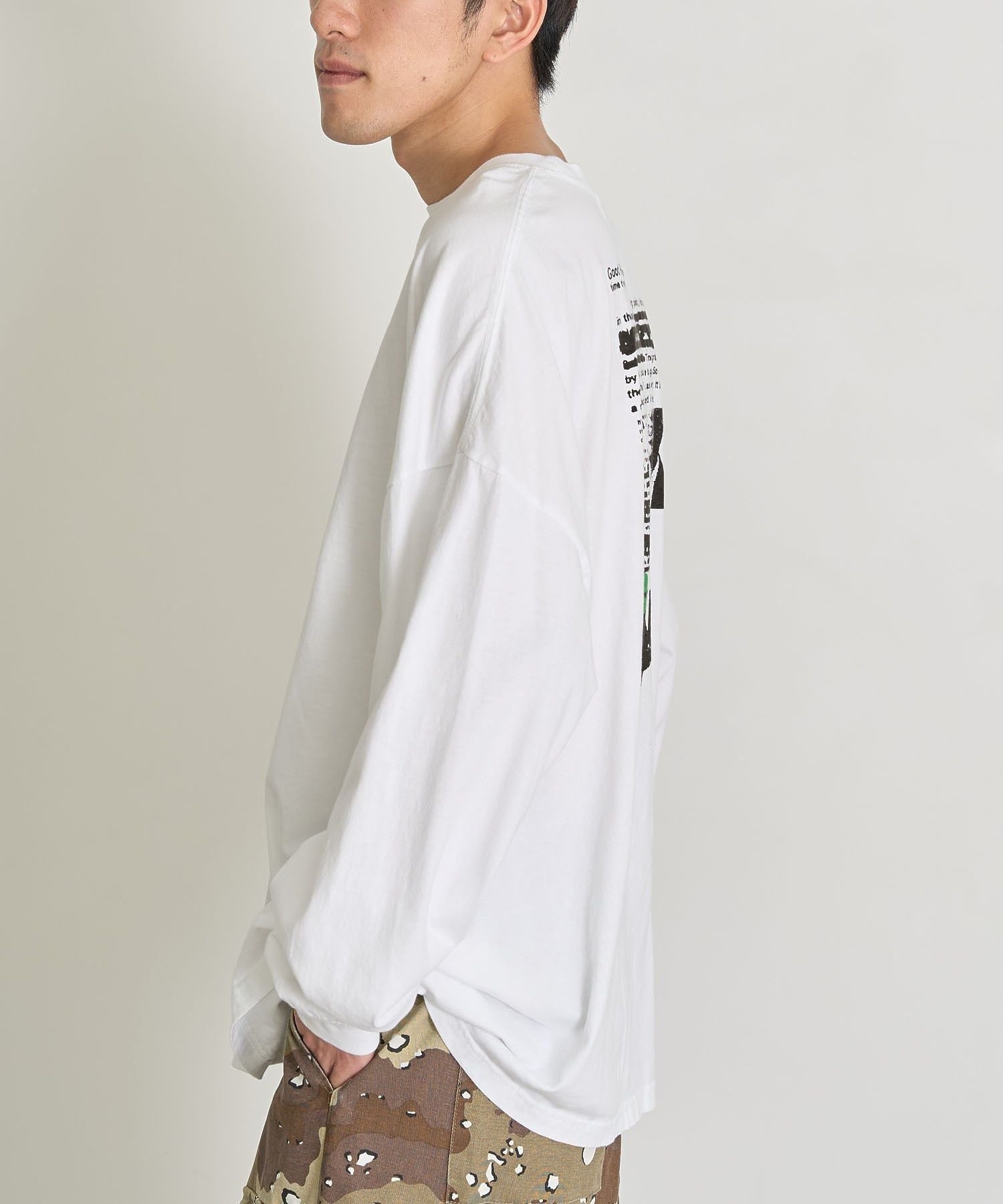 【SALE／20%OFF】CRAFT STANDARD BOUTIQUE 【ユニセックス】GREEN DAY ロンTEE クラフトスタンダードブティック トップス カットソー・Tシャツ ホワイト【送料無料】