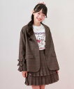 mezzo piano Junior テーラードリボンジャケット ナルミヤオンライン ジャケット・アウター テーラードジャケット・ブレザー グレー【送料無料】